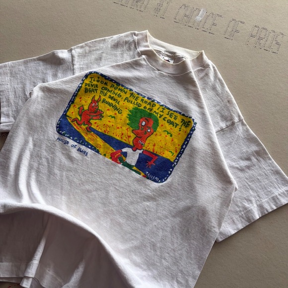 Fruit of the Loom Other - Vintage 90s House of Blues Art Promo vanghoe style shirt T-shirt